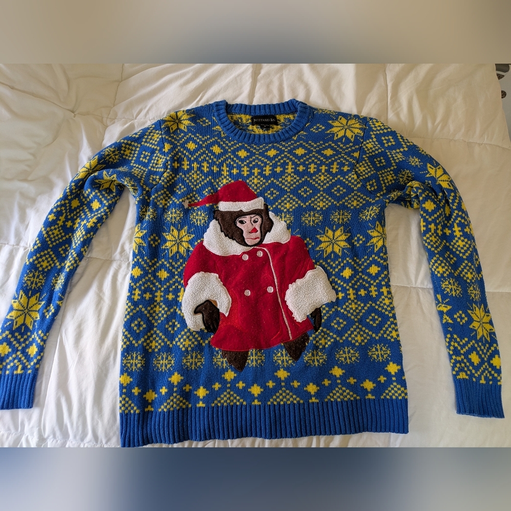 IKEA Monkey Christmas Sweater